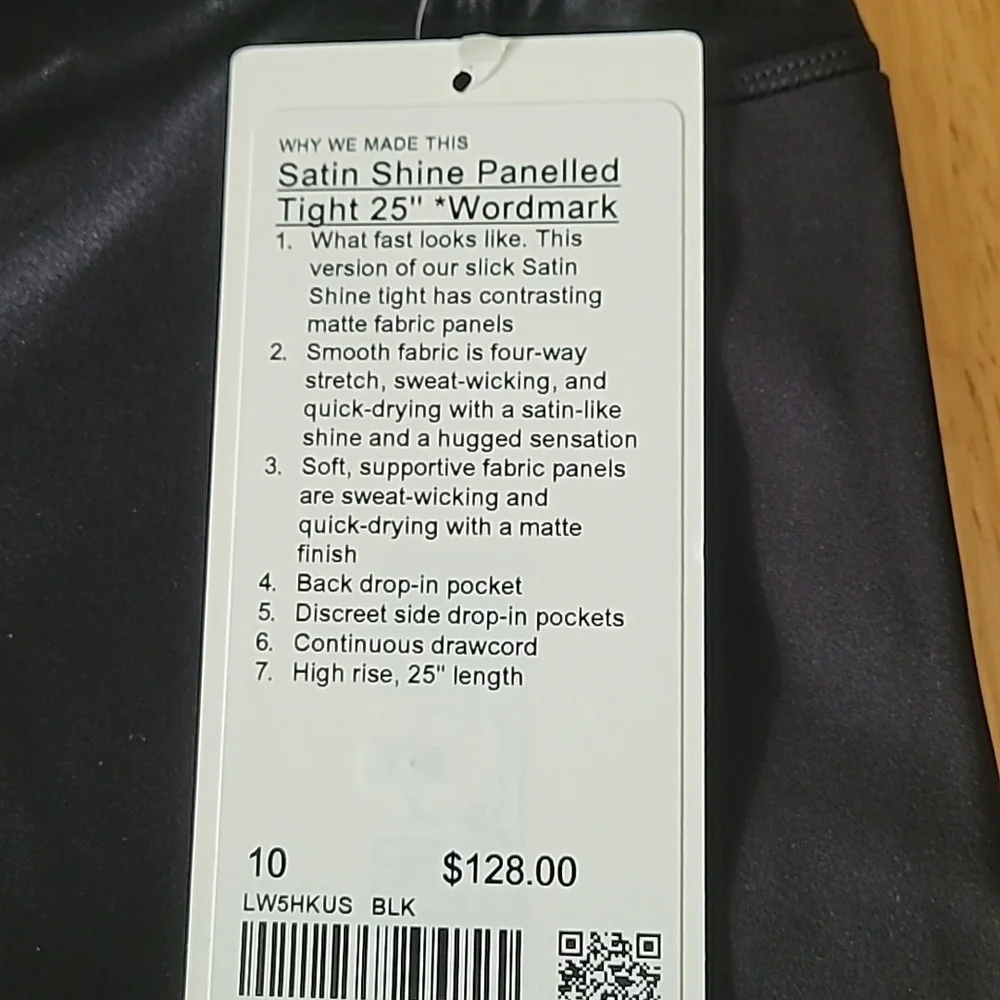 Lululemon Satin Shine Panelled High-Rise Tight 25